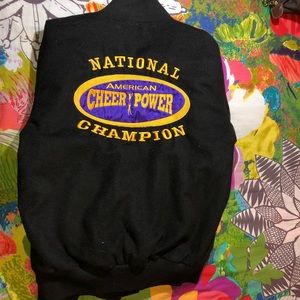 American cheer power leather national champ jacket